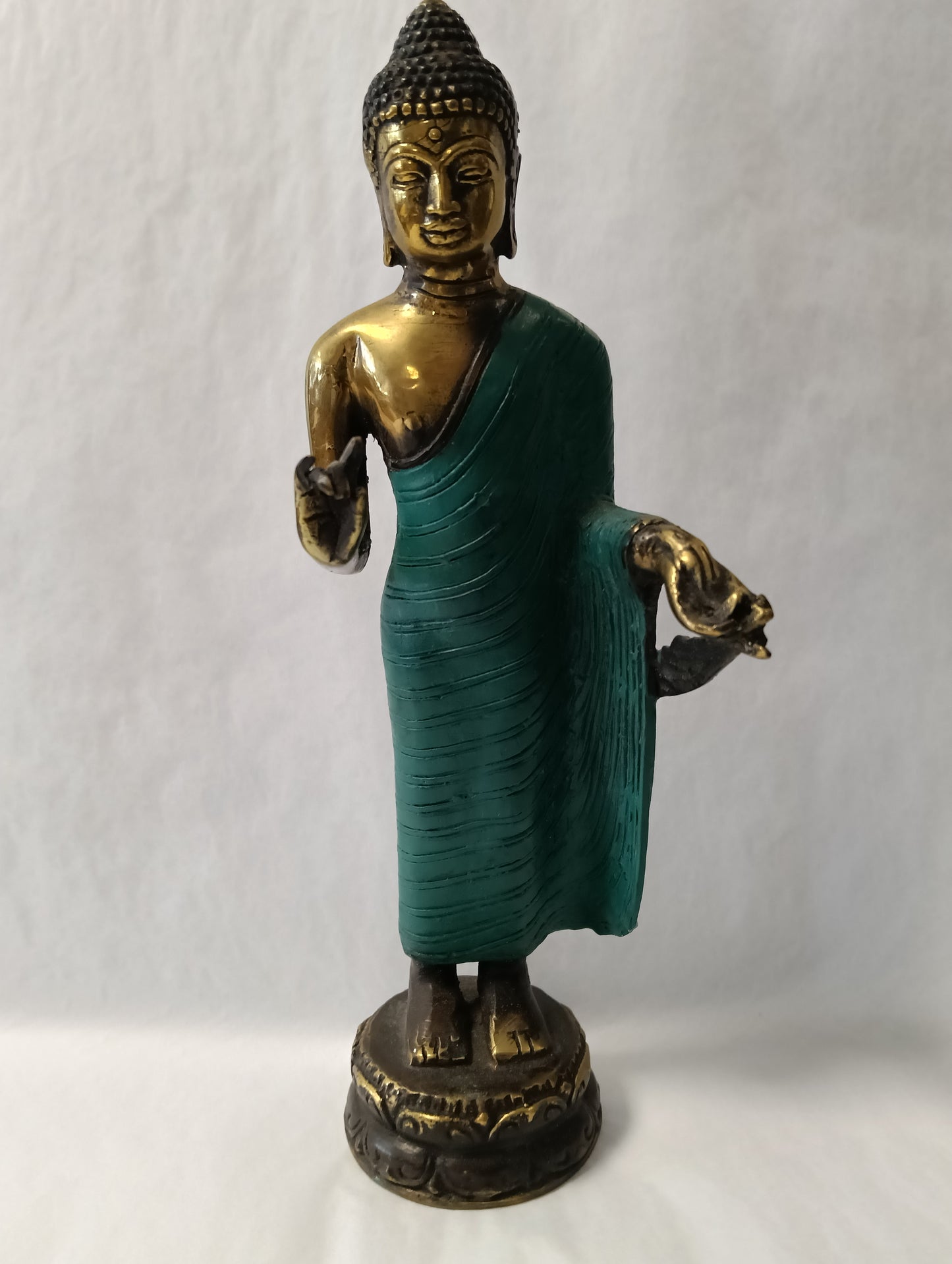 Green Standing Buddha