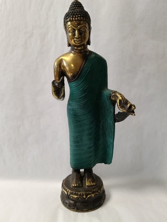 Green Standing Buddha