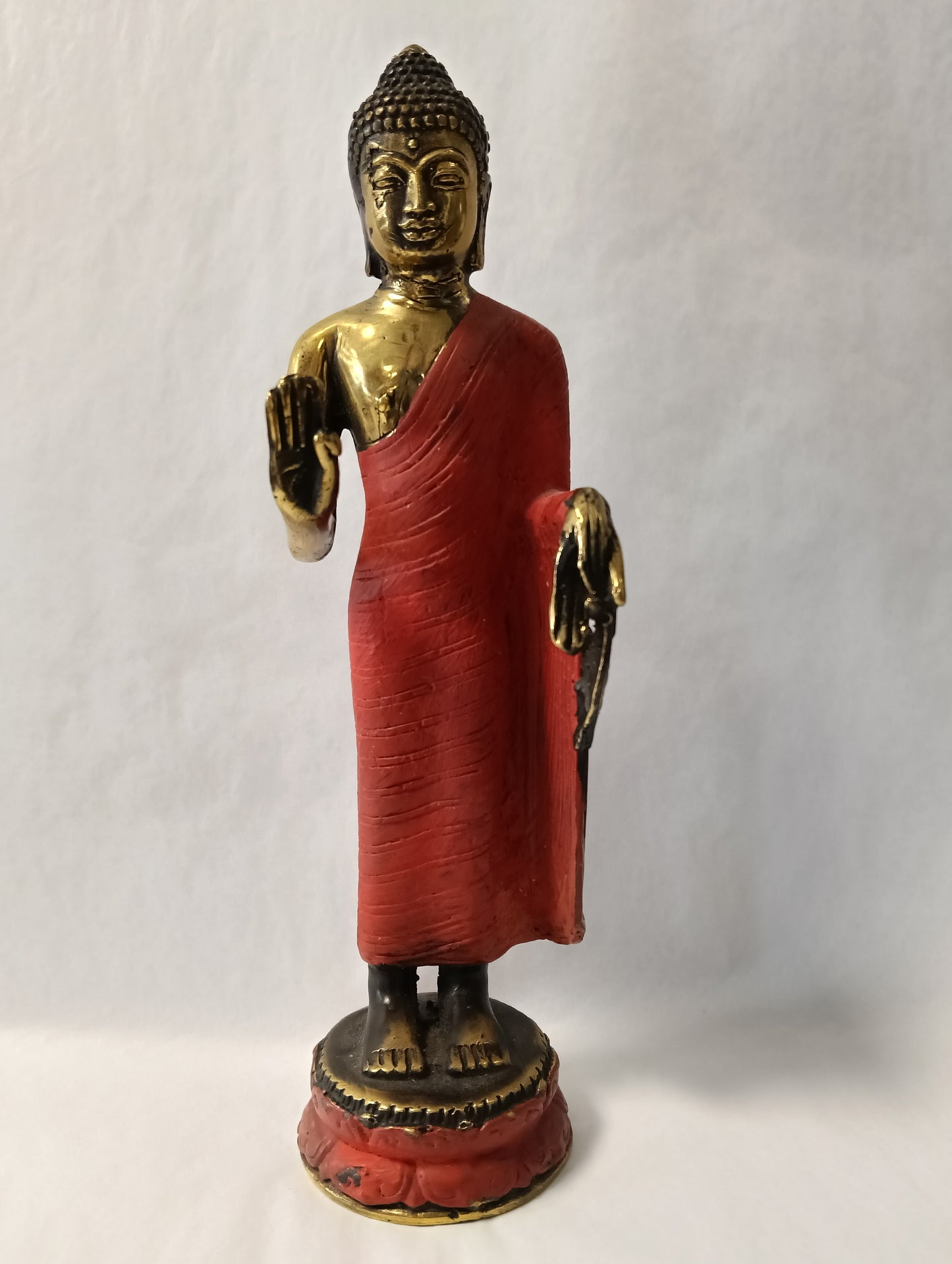 Red Standing Buddha