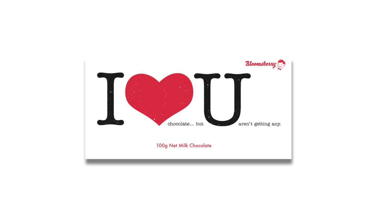 I Love U Milk Chocolate 100g