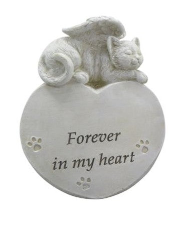 Memorial Cat & Dog On Heart