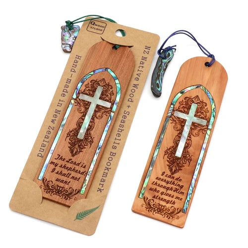 Cross Wooden Bookmark