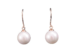 White Crushed Seashell Pearl Earrings