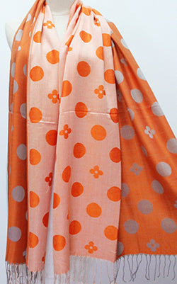 Organge Spotty Scarf