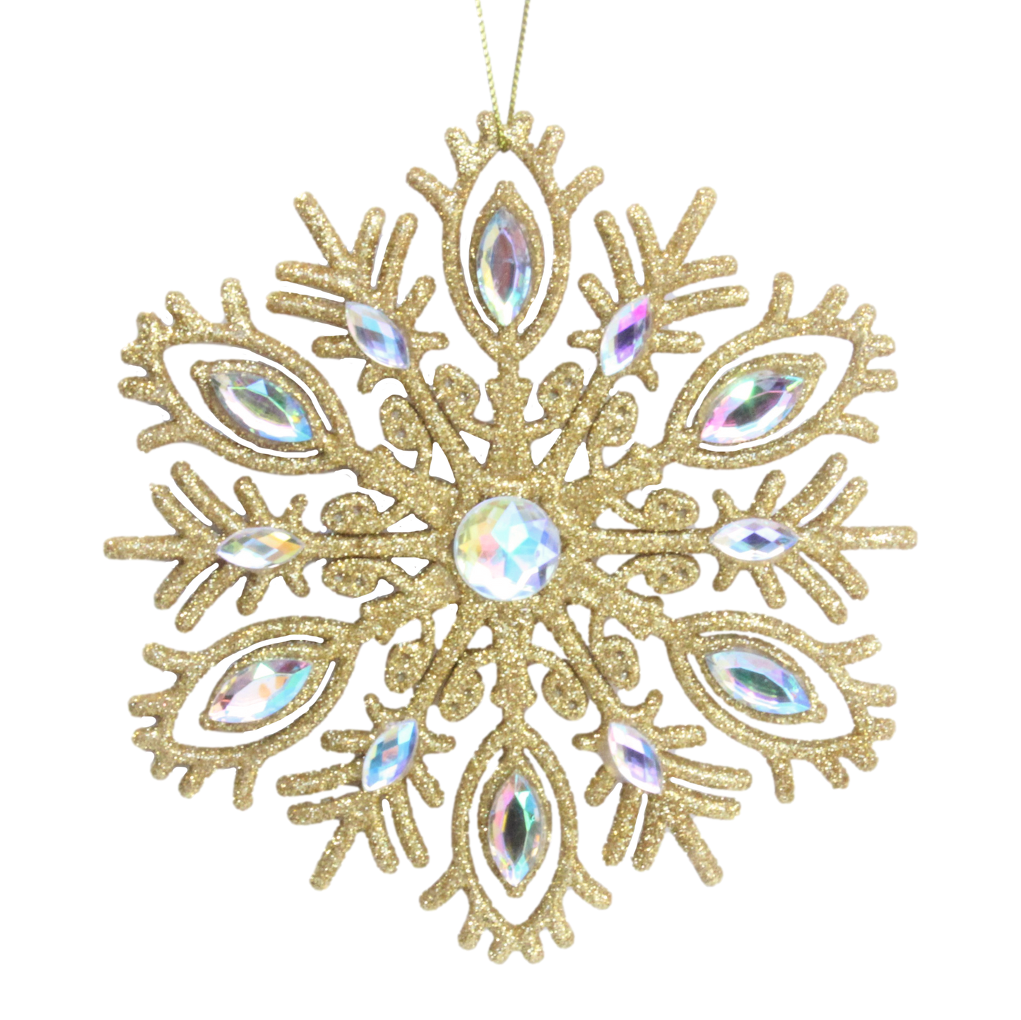 Gold Jewel Snowflake