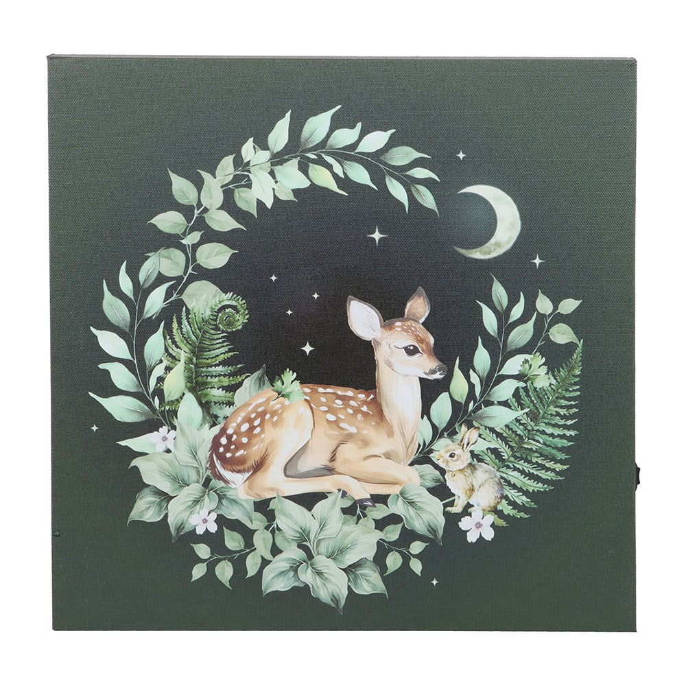 Fawn light up canvas plaque