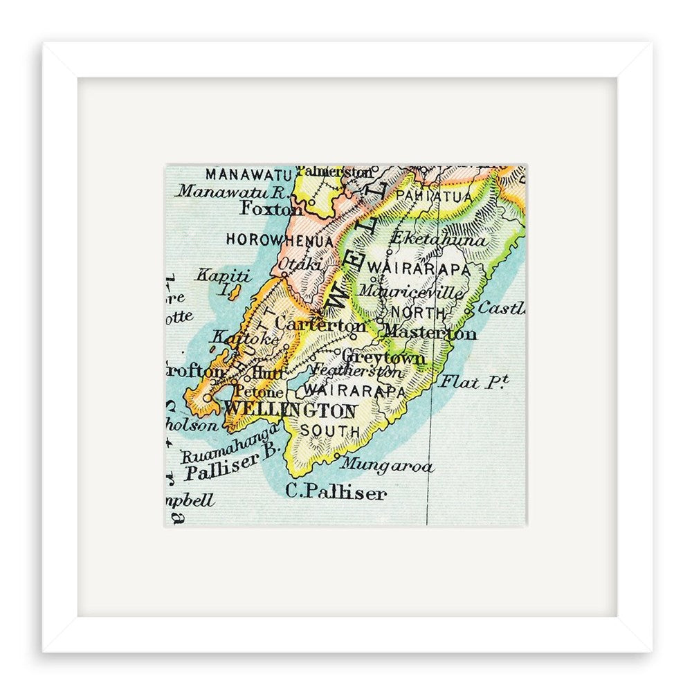 Wellington Vintage Map Print