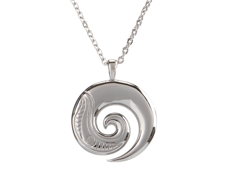 Koru/Spiral Stainless Steel Pendant