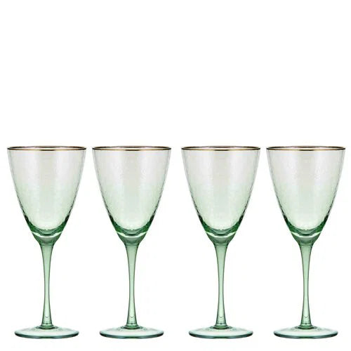 Giselle Green 4pk Wine Glass