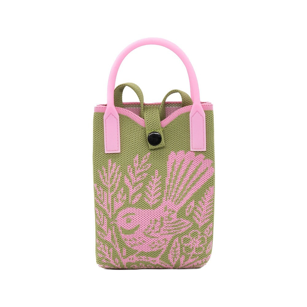 Woodcut Fantail Cross-body Mini Bag