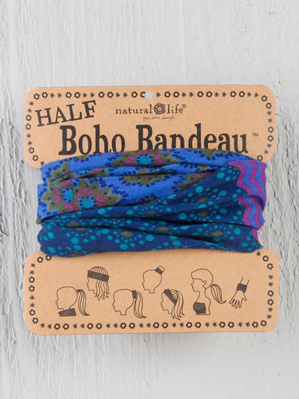 Half Bandeau Purple and Blue Stripe