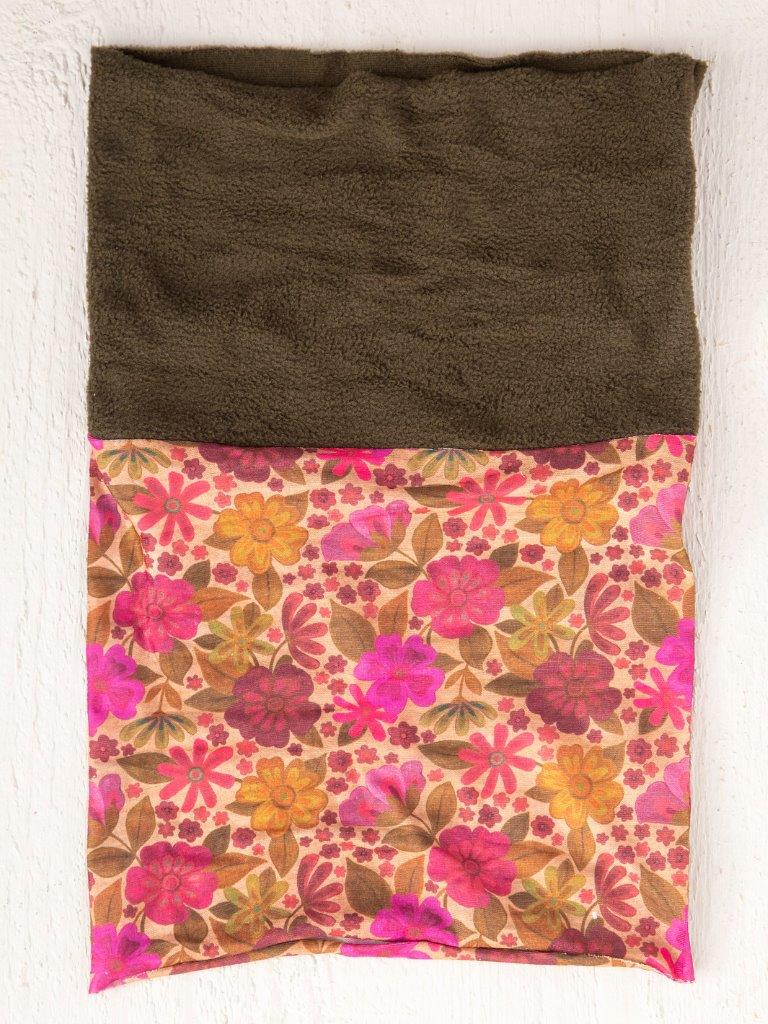 Fleece Boho Bandeau Pink Floral