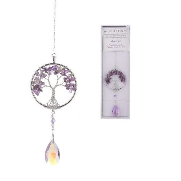 Equilibrium Amethyst Tree of Life Suncatcher