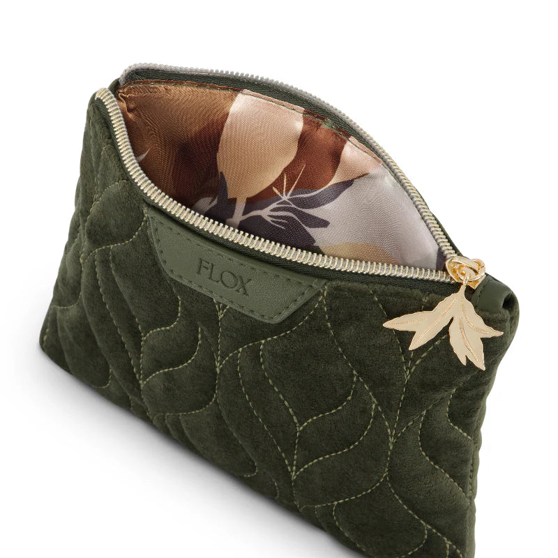 Flox Ahi Velvet Cosmetic Bag - Midi