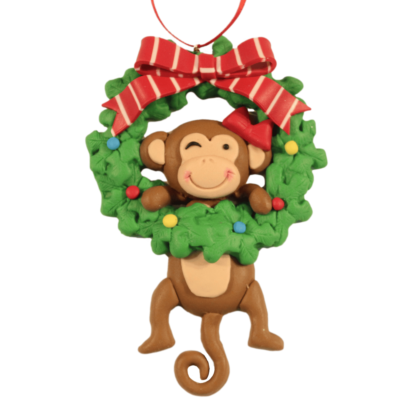 Monkey with Face in Wreath