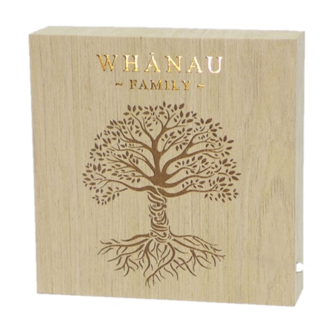 Whanau Wooden LED Block