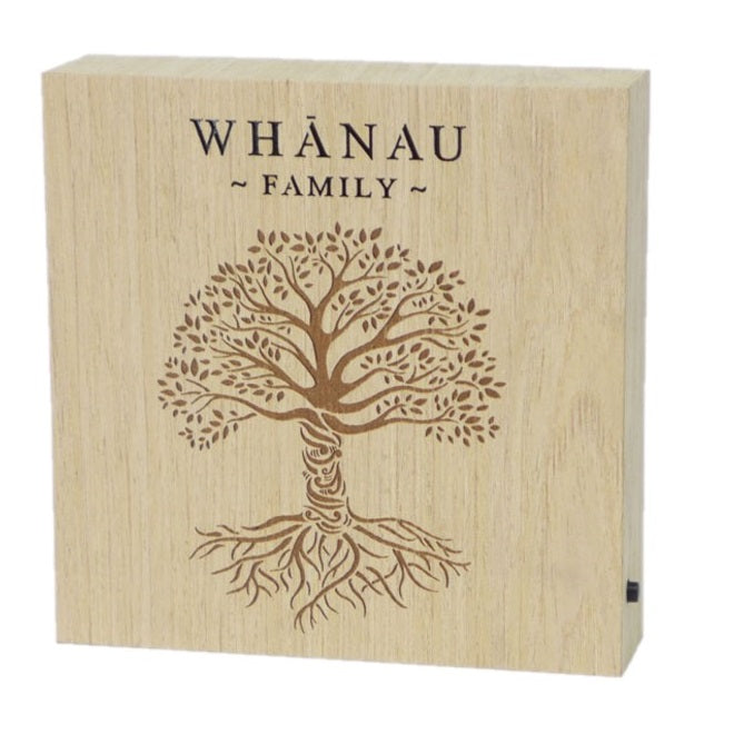 Whanau Wooden LED Block