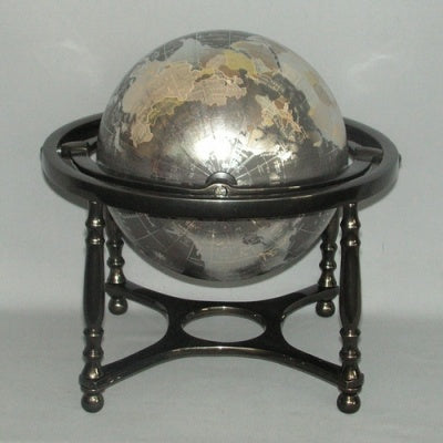 Globe With Black Aluminium Frame