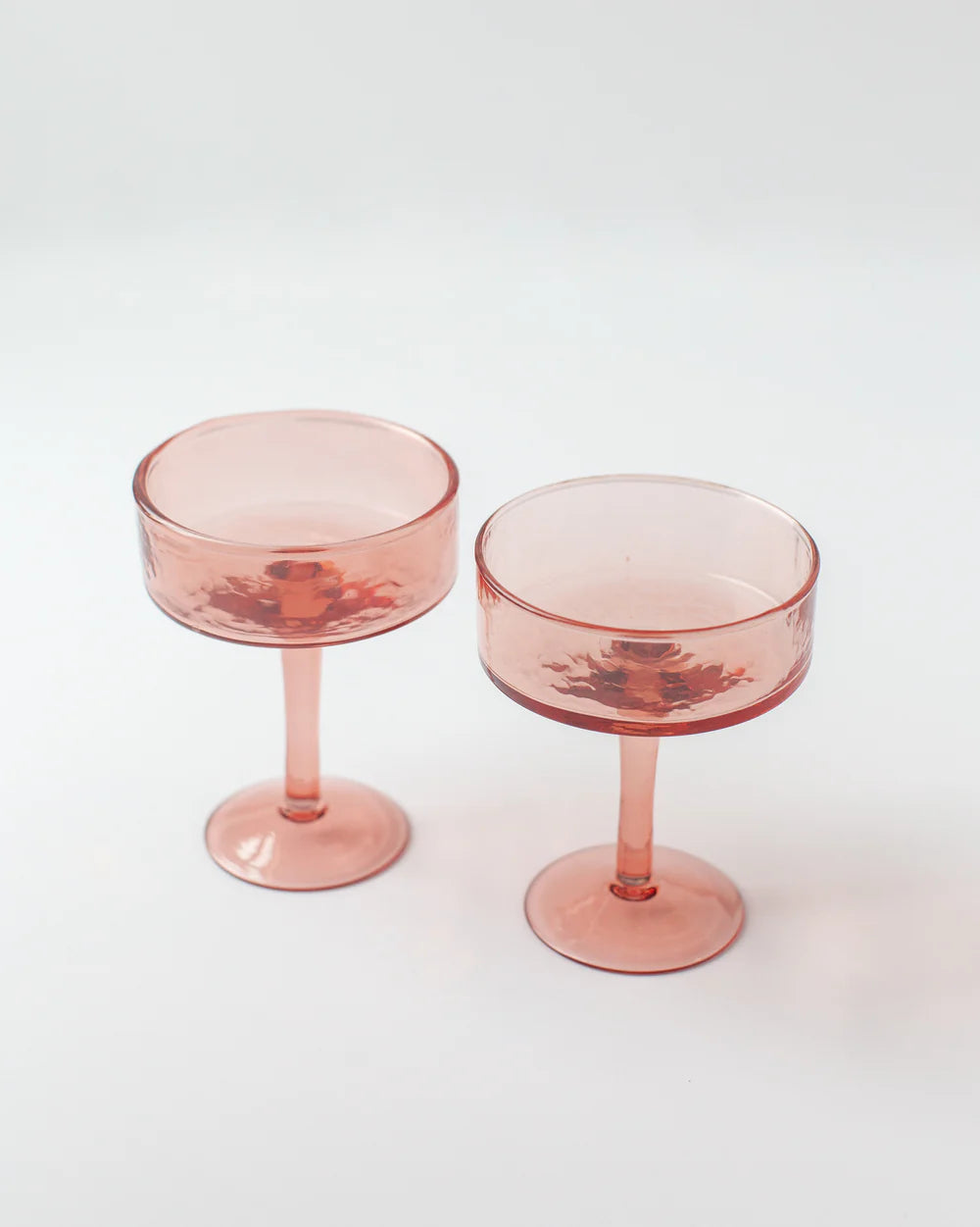 Blush Coupe Cocktail Glass Pair
