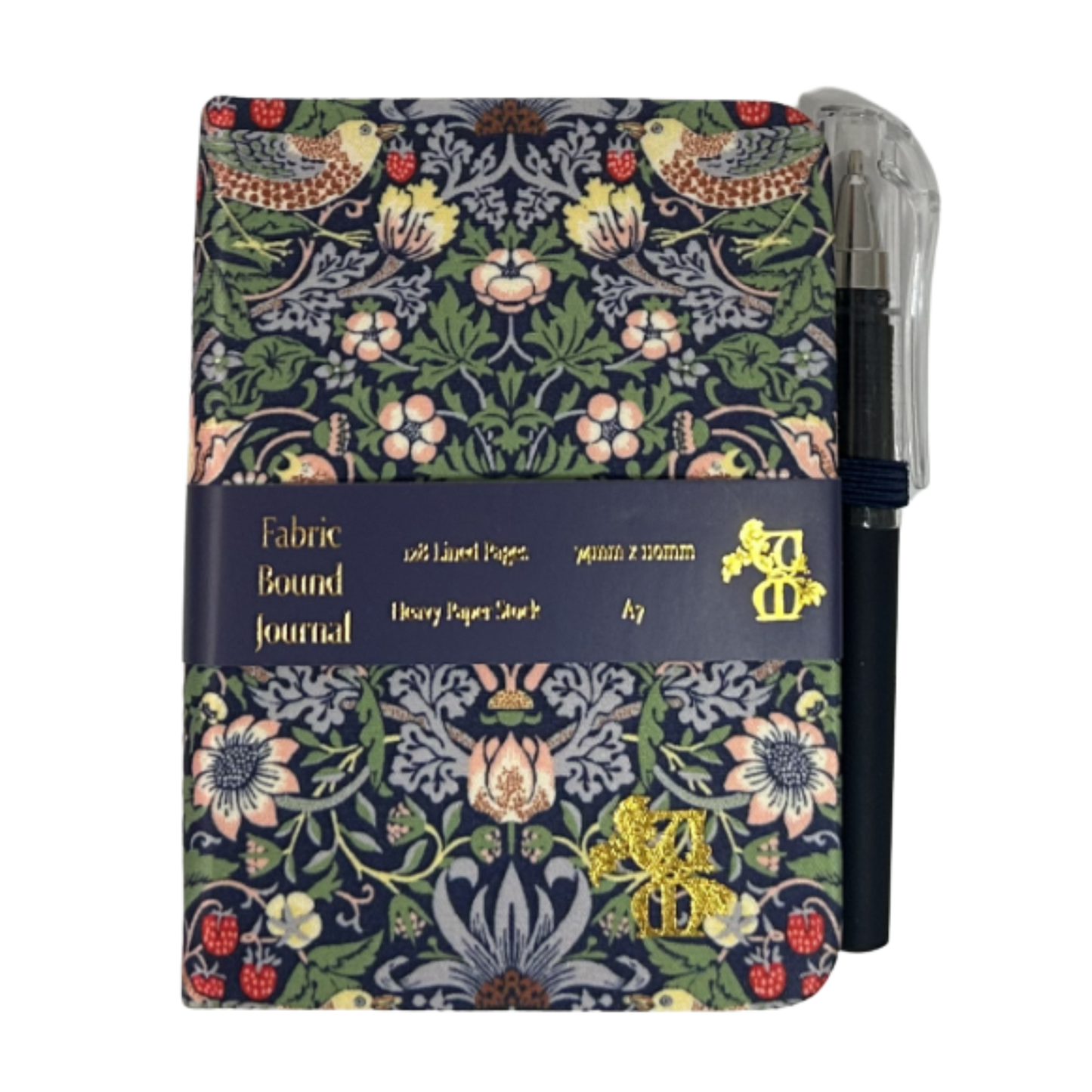 Journal - A7 Strawberry Thief With Pen