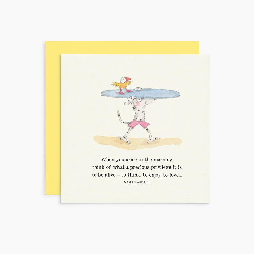 When You Arise In The Morning Card