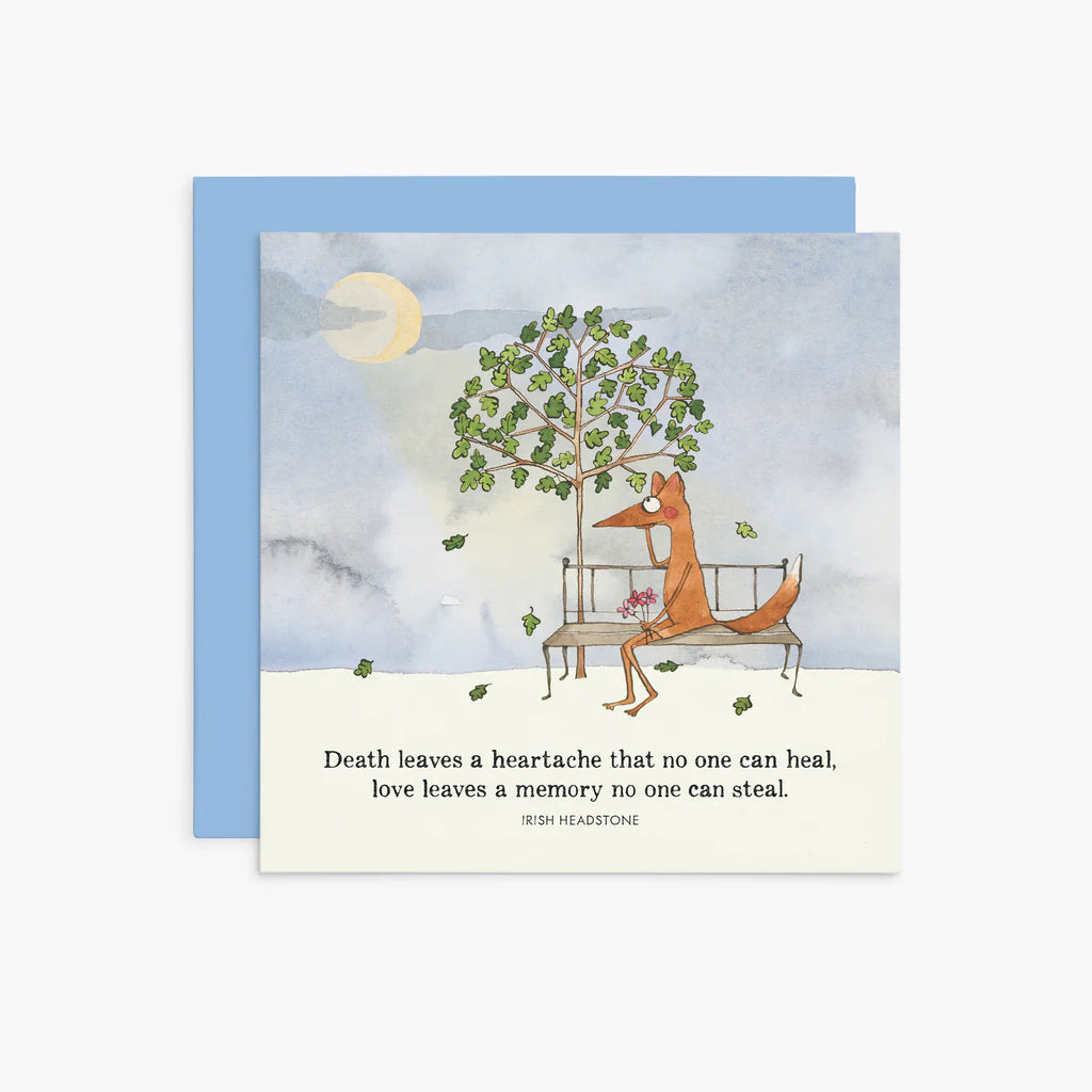 Death leaves a heartache Sympathy Card