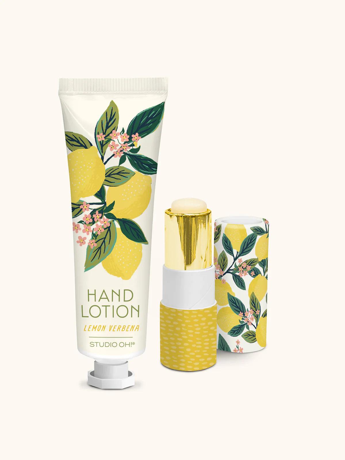 The Lemon Tree Lip Balm & Hand Lotion Set