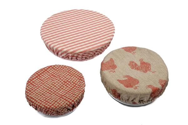 Gingham Food Covers Set 3