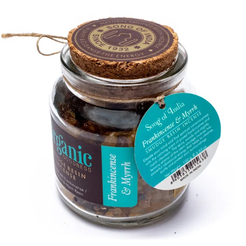 Smudge Resin Frankincense & Myrrh Organic Goodness
