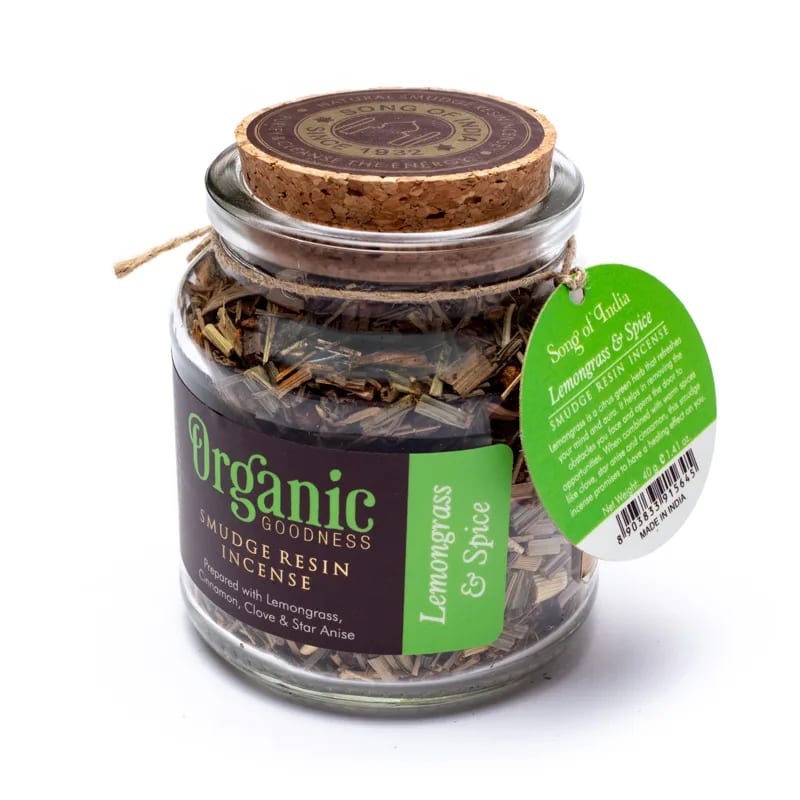 Smudge Resin Lemongrass & Spice Organic Goodness