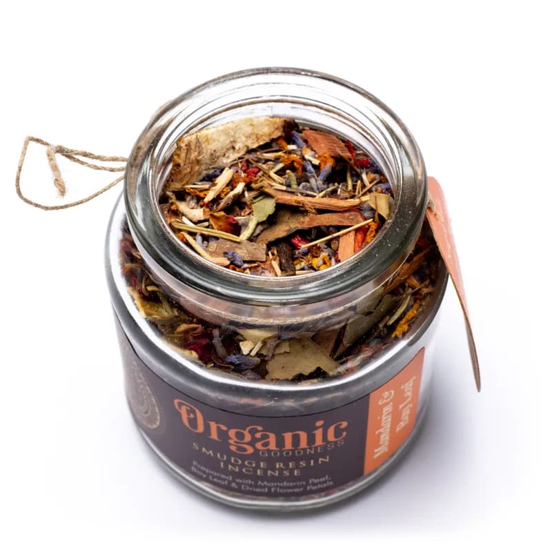 Smudge Resin Mandarin & Bay Leaf Organic Goodness