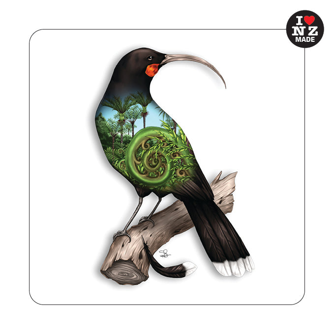 Sophie Blokker Individual Acrylic Coaster with Huia