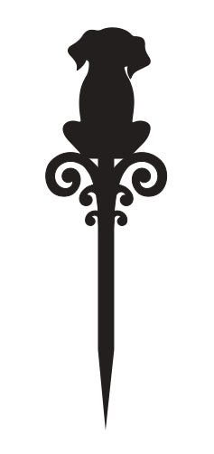 Acrylic Pot Plant Stake - Dog