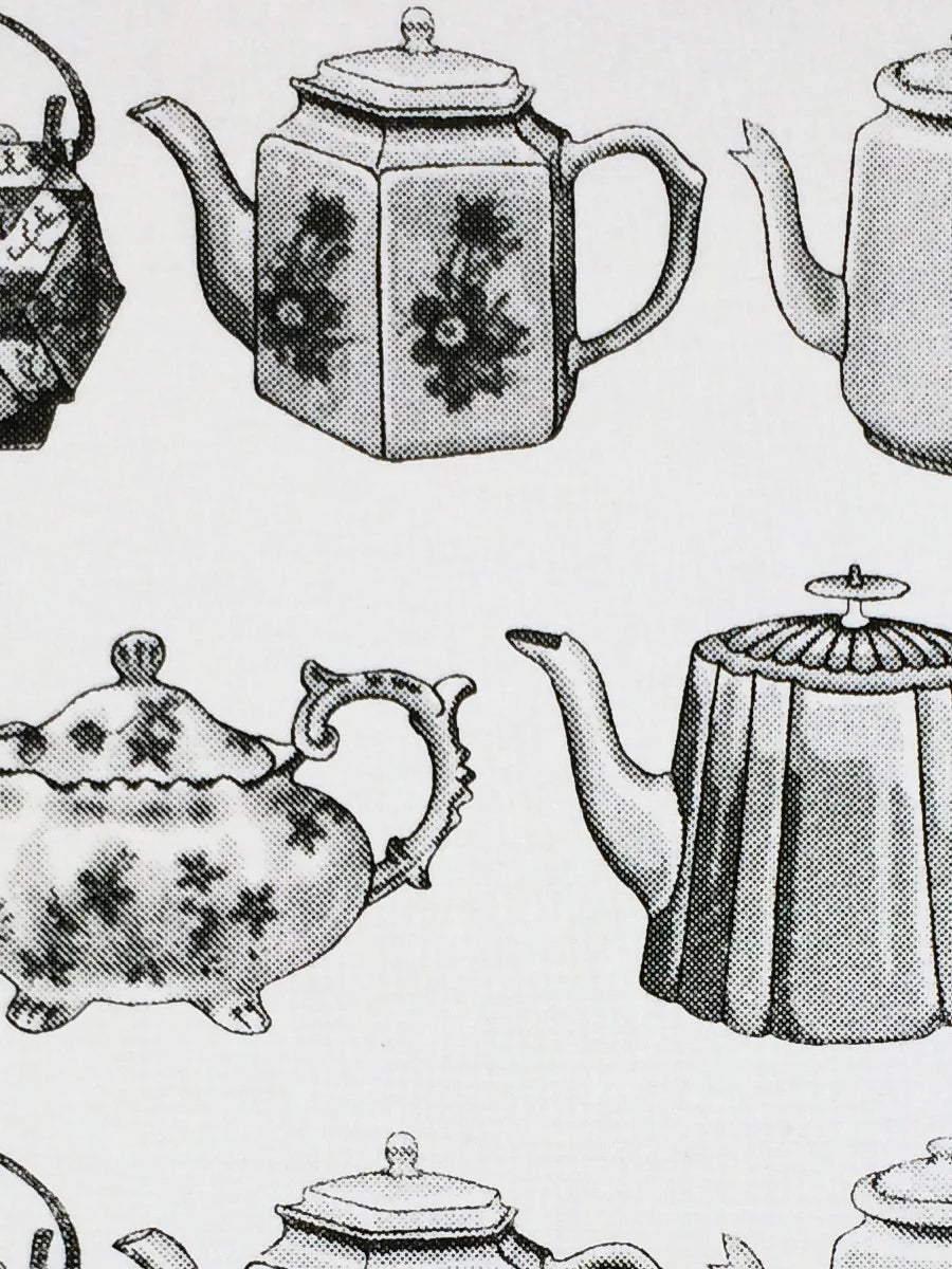 Cream Linen Tea Pot Tea Towel