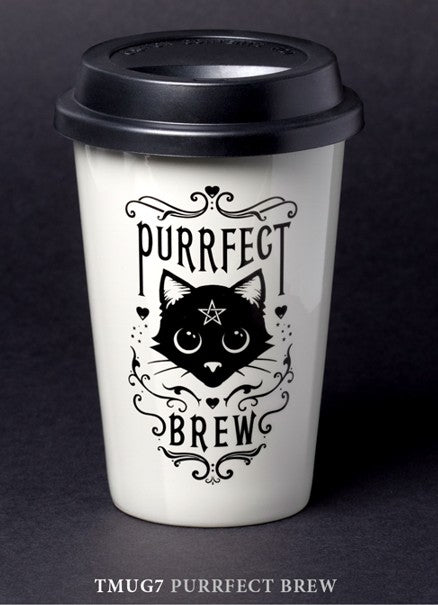 Alchemy Purrfect Brew Ceramic Travel Mug