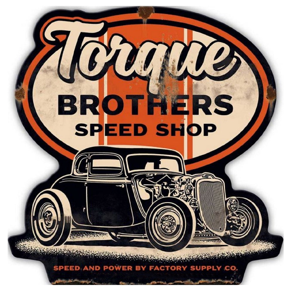 Torque Embossed Iron Wall Art