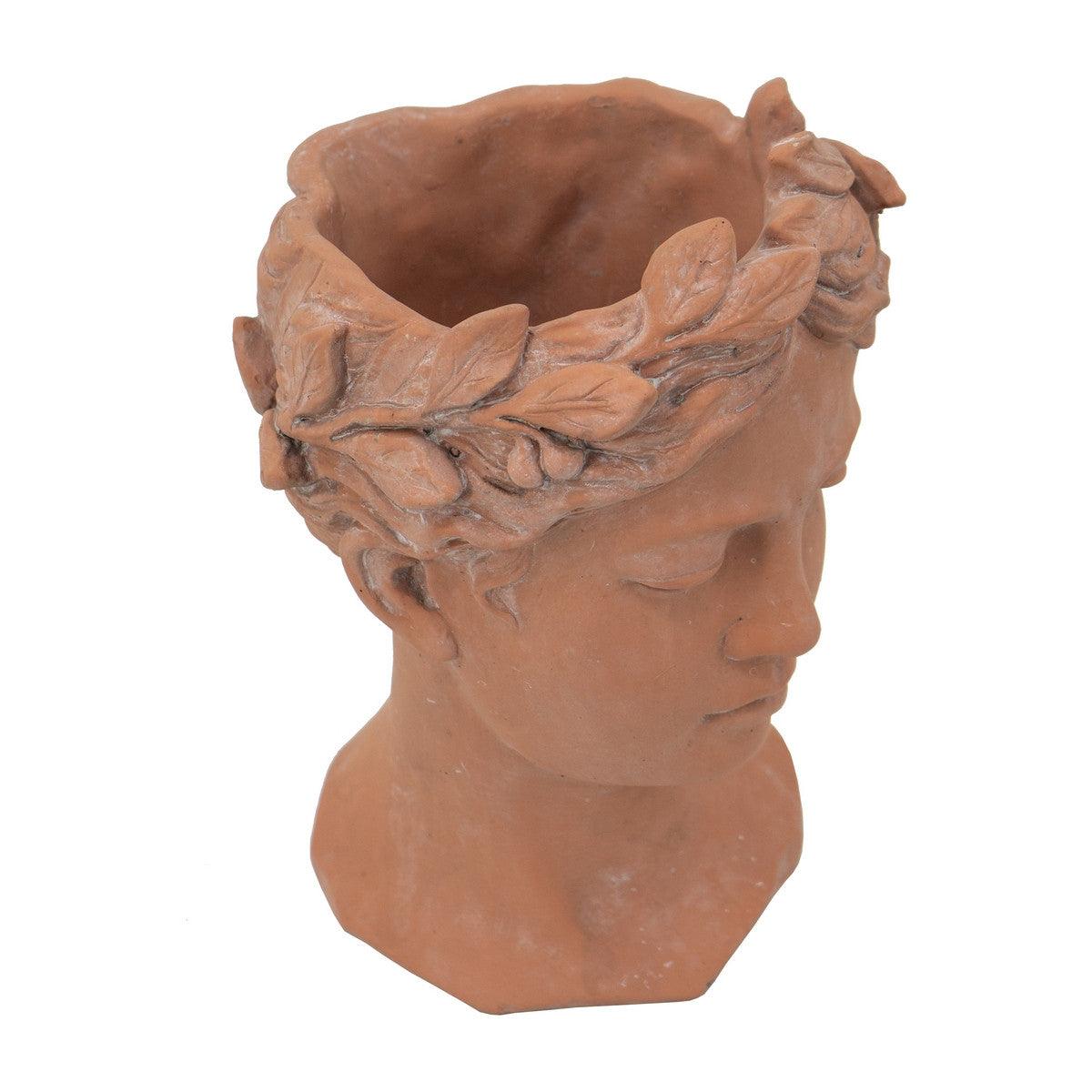 Terracotta Visage Head Planter