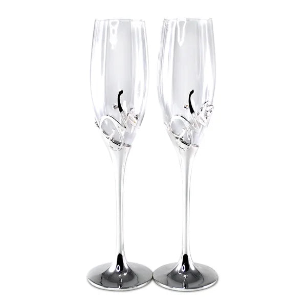 Mr and Mrs Champagne Flutes