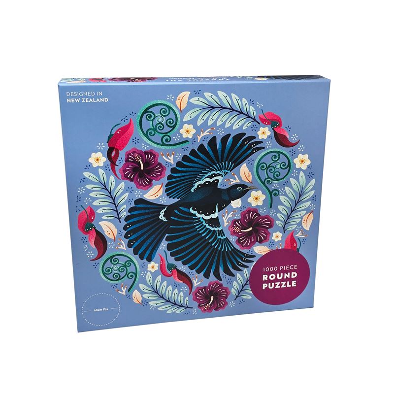 Catherine Marion - Tuneful Tui 1000 Piece - Round Puzzle