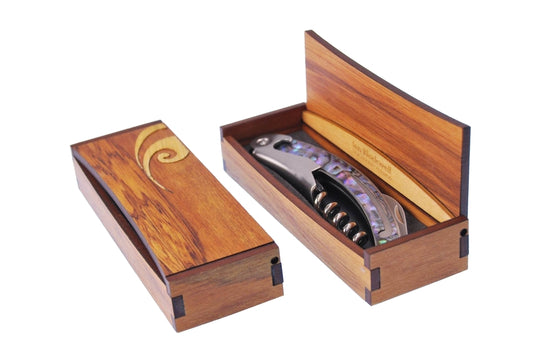 Corkscrew Paua in Rimu Box