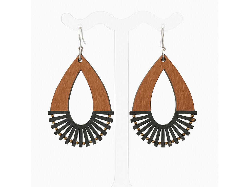 Black Deco Earrings