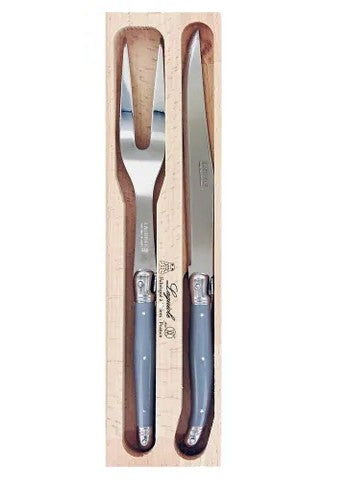 Laguiole Mouse Grey Carving Set