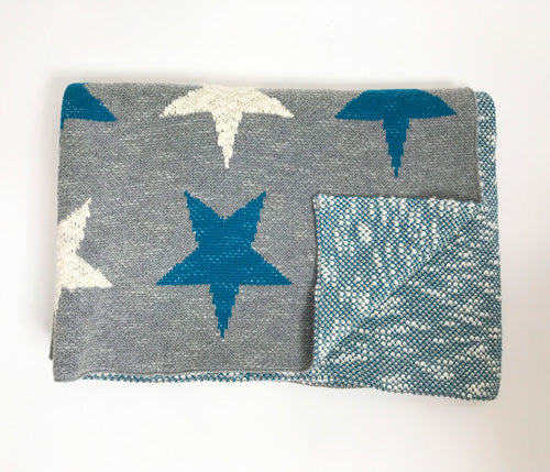Baby Blanket Blue Star