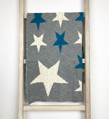 Baby Blanket Blue Star