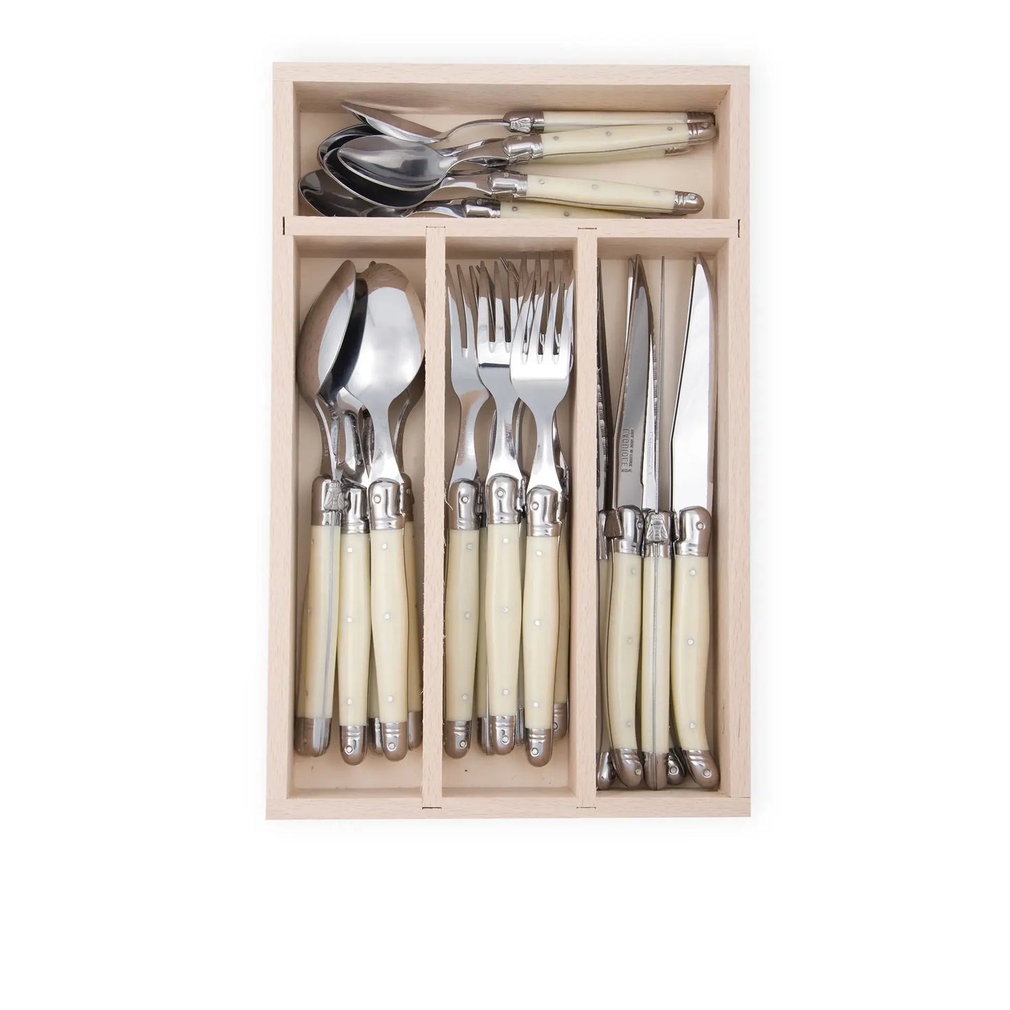 Laguiole Cutlery Set 24pc Ivory