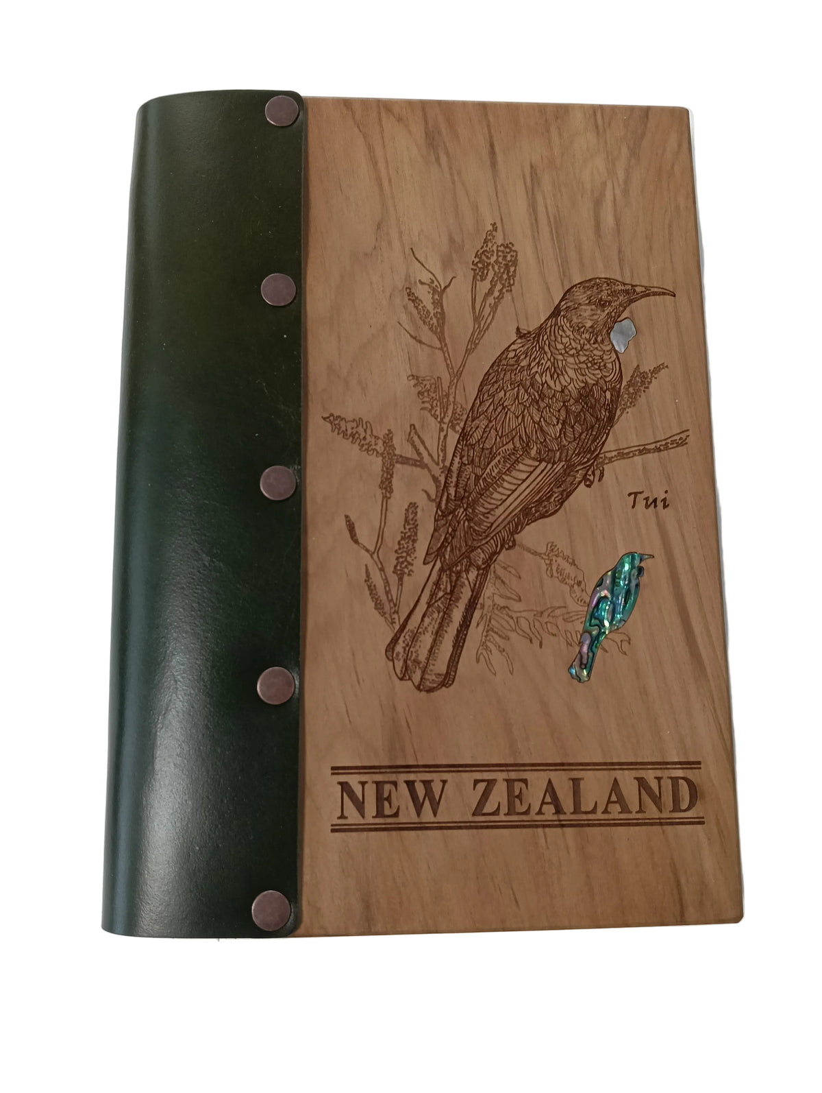 Tui Wooden & Leather Notebook