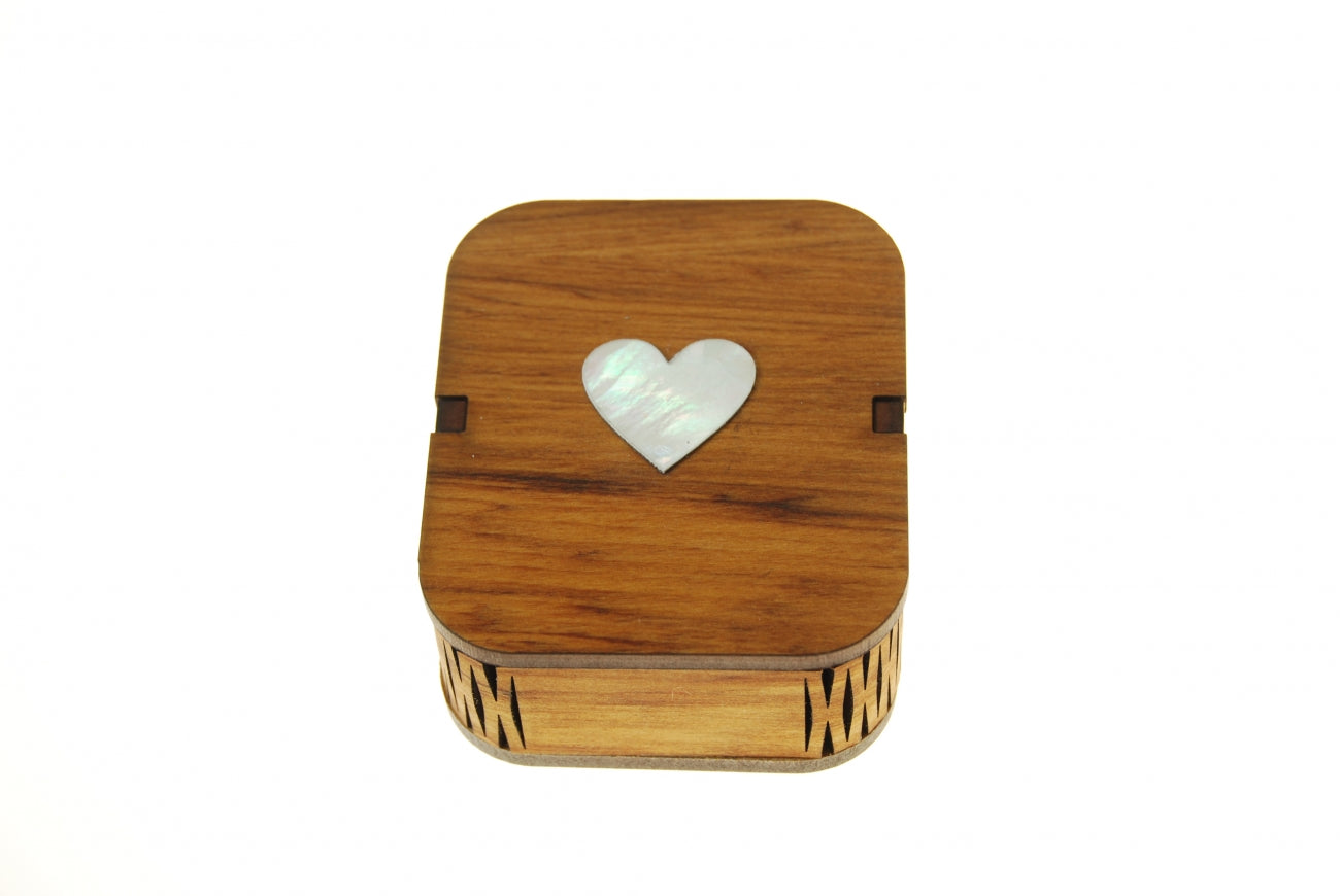 Heart Box In Mother Of Pearl