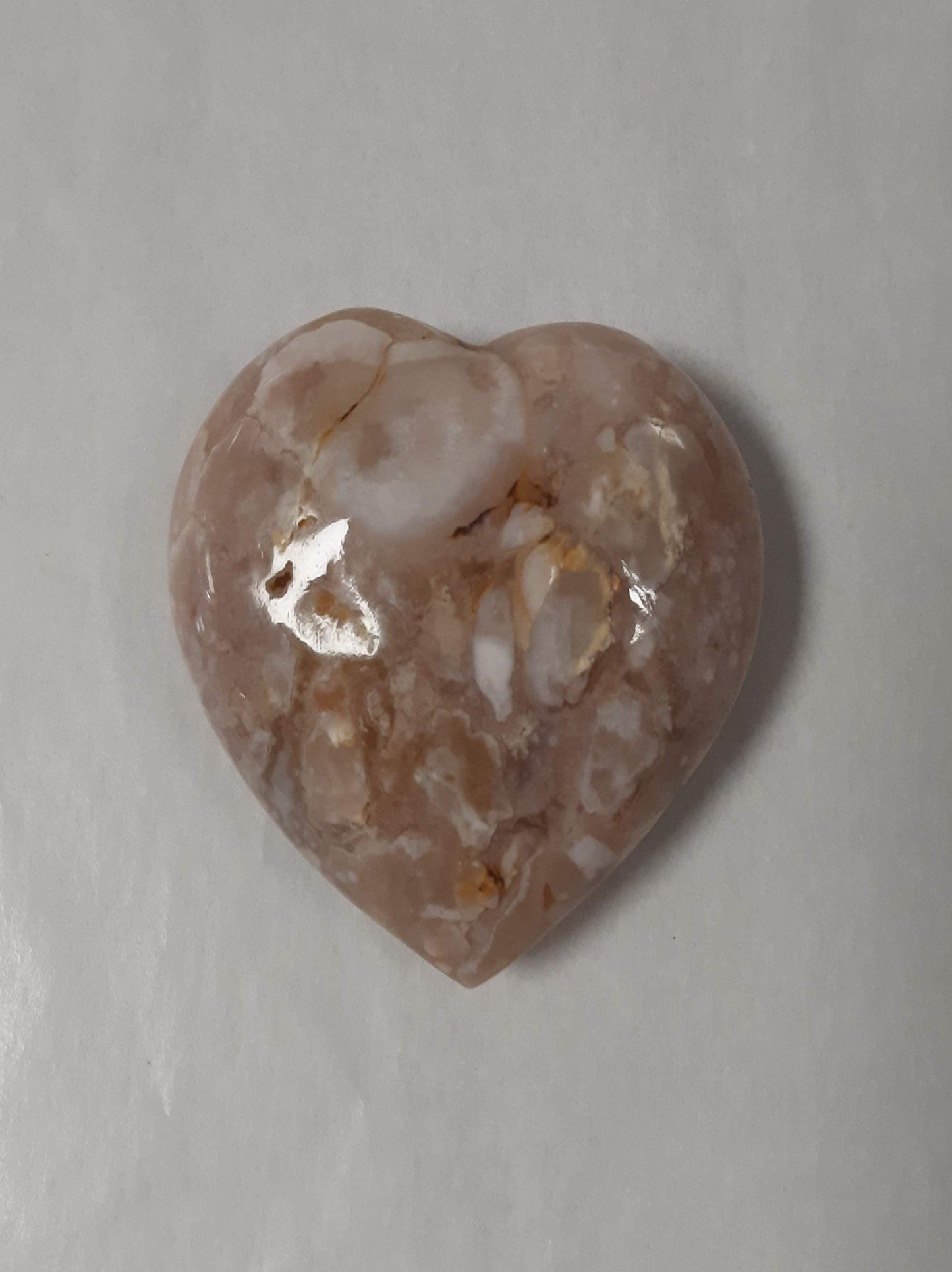 Flower Agate Heart