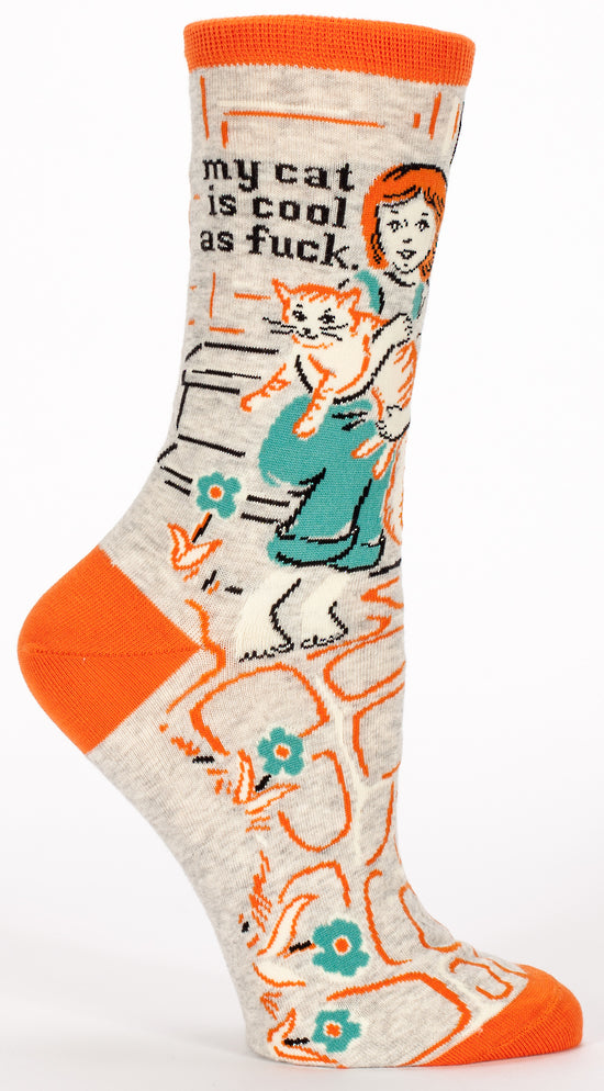 Women's Socks - My Cat Is Cool as F**k