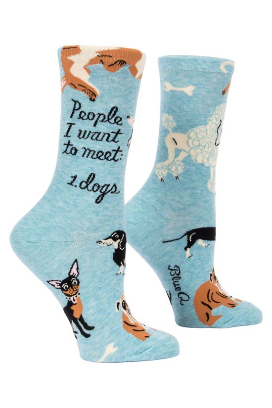 Women's Socks -People to Meet: Dogs